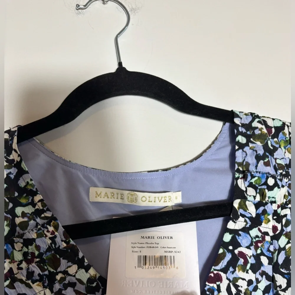 Marie Oliver Phoebe Top – Seastone Floral | Size Small | NWT - Picture 6 of 7